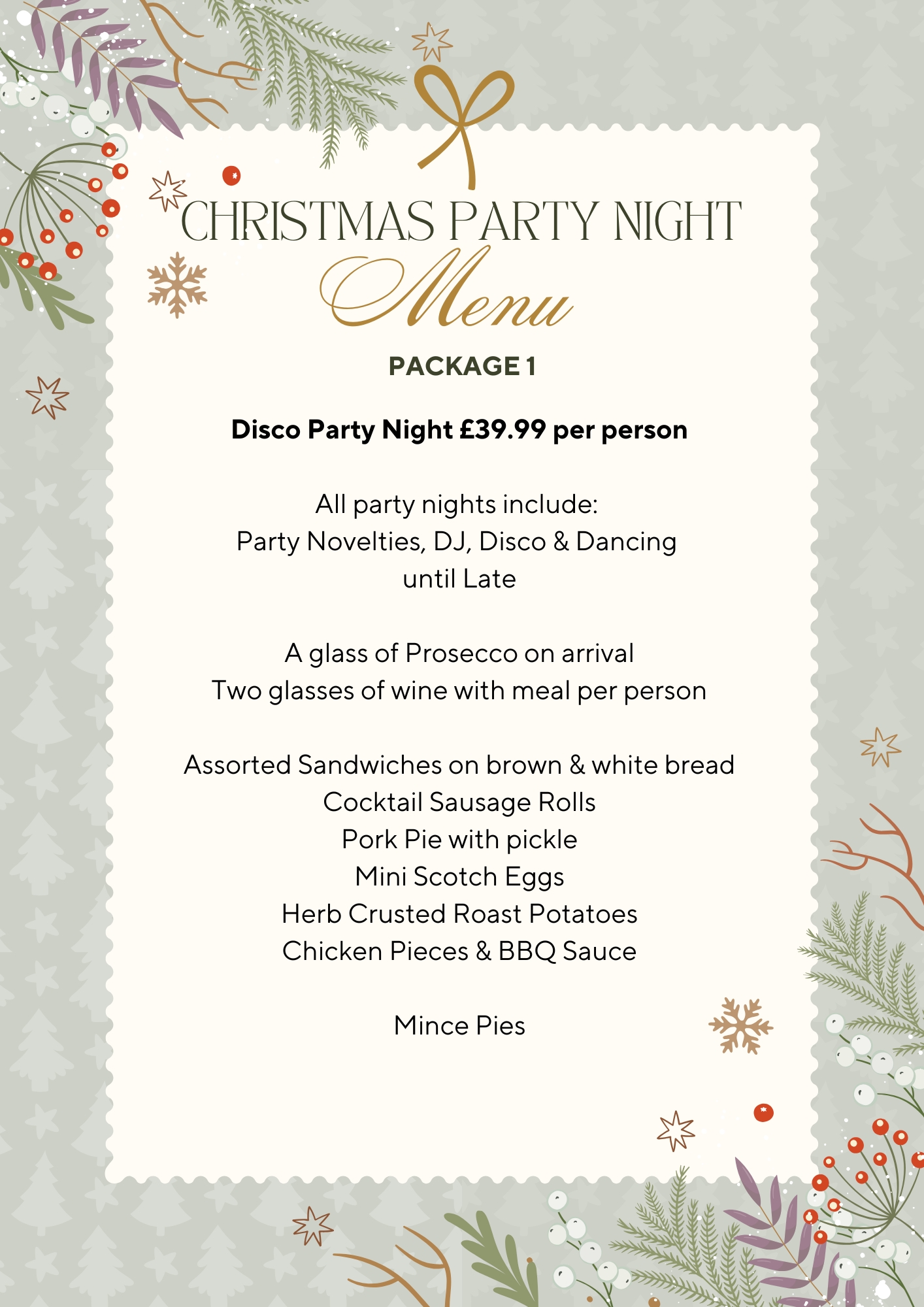 Christmas Party Nights Northampton