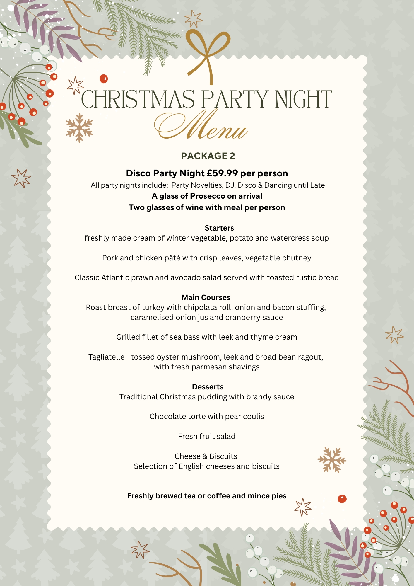 Christmas Party Nights Northampton